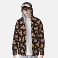 thumbnail image 2 of Vsdgher Sweat à Capuche Imprimé Fleur Rose Ours pour Hommes Femmes, Manches Longues Protection Solaire Pêche Course Natation-Grand, 2 of 7