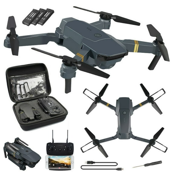 EIMELI Drone With Pro Wide Angle 1080P 2MP HD 3 Battery Camera WIFI FPV RC Foldable Arm Quadcopter With Ultra Long-distance Remote Control Function