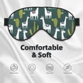 thumbnail image 3 of Eye Sleep Mask for Women Men - Cute alpaca Lamas cacti Adjustable Soft Buckle Travel Eye Masks for Sleep Mask Blackout, Sleeping Mask for Women Men, Funny Blindfolds for Party Games, 3 of 5
