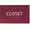 Burgandy, variant on ADA CENTRAL SIGNS - 6" X4" Closet Sign - ADA Compliant Tactile Graphics Grade 2 Braille Text Wall Sign| Walk-in, Reach-in, Wardrobe, Linen, Pantry, Utility Closet Sign for Offices, and Apartments