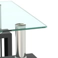 thumbnail image 4 of YesFashion Glass Coffee Table, End Table with Metal Legs, Tempered Glass Top Modern Minimalist Square Side Center Tables for Home, Office, Living Room, 4 of 7