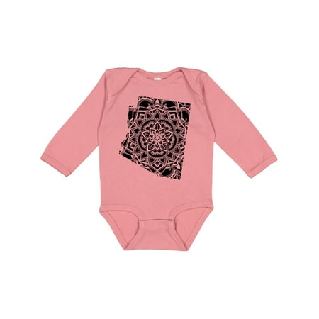 

Inktastic Arizona Silhouette Mandala Gift Baby Boy or Baby Girl Long Sleeve Bodysuit