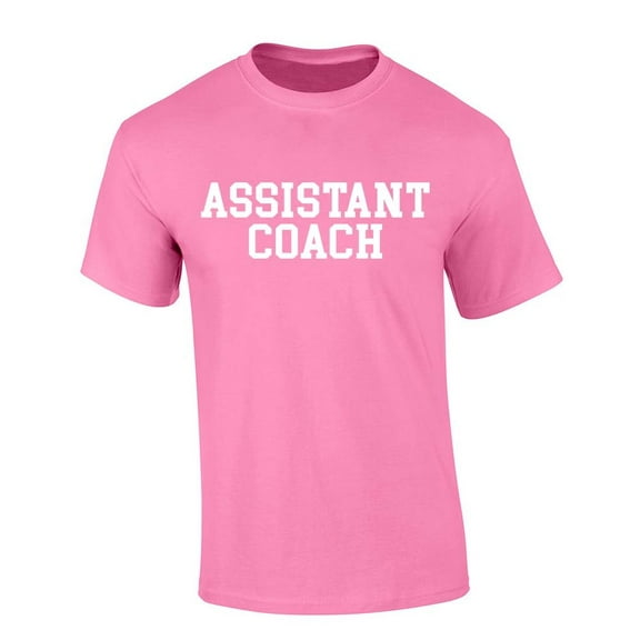Trenz Shirt Company Assistant Coach T-shirt Sports Team Asst. Coach Front and Back Short Sleeve T-shirt-Azalea-6xl