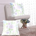 thumbnail image 6 of Delicate Flower Design 16x16in 2-Piece Cotton Fleece Throw Pillow Covers, Shrink Resistant, Hidden Zip, 6 of 6