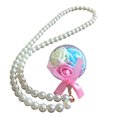 thumbnail image 1 of Bangcool Keychain Pendant Creative Faux Flower DIY Key Ring Pendant with Pearl Chain, 1 of 8