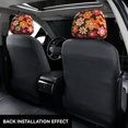 thumbnail image 3 of 2 Pce Car Headrest Cover 11×10.2in With Elastic Easy To Install Anti-Crack Stain Tear Used For Most Car Headrest Retro Groovy Flowers Pattern (10), 3 of 8