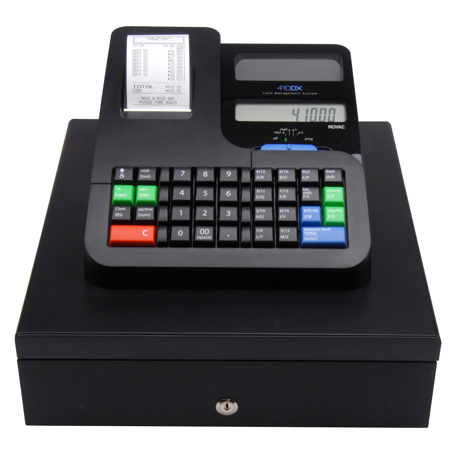 Royal Electronic Cash Register 2000 PLUs Thermal Printing Black