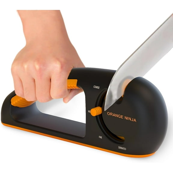 Four-stage knife sharpener - Kitchen and serrated knife sharpener