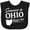 AB-Black, variant on Inktastic Someone in Ohio Loves Me Boys or Girls Baby Bib