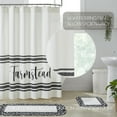 thumbnail image 2 of VHC Brands, Sawyer Mill 'Farmstead' Shower Curtain, Black, 72x72, 2 of 6