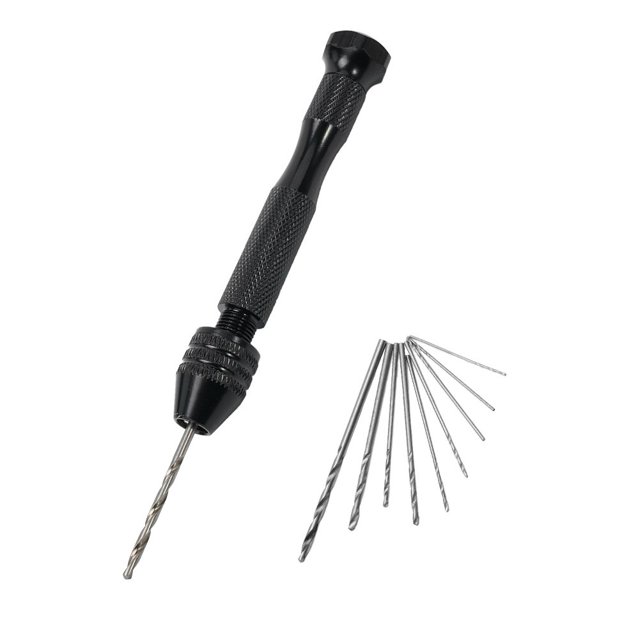 Chendee Rotary Tool Mini Manual Twistdrill Bit Aluminum Alloy 0.3-3.4Mm Hand Drill