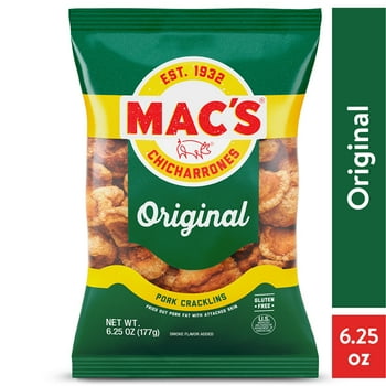Mac's Original Cri Fried Pork Cracklins, 6.25 oz Bag