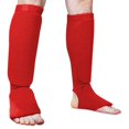 thumbnail image 3 of Equipo de Protección para Karate Rojo, Espinilleras para Entrenamiento de Boxeo, Espinilleras para Combate de Taekwondo y , Protectores de Empeine M, 3 of 5