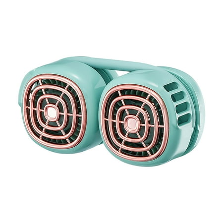 

Yedhsi Double Wing Holding Fan Hanging Neck Portable Low Noise And Silent Foldable Fans