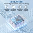 thumbnail image 6 of USB C Charger Block Fast Charging, PD 20W Charging Box with Type C to C Cable 6FT, USB C Block Wall Charger Adapter Charger Station Power Base Compatible for iPhone Samsung Android, Black, 6 of 7