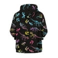 thumbnail image 6 of Chaqlin Skeleton Dinosaur Teens Lightweight Hooded Jacket Long Sleeve Comfy with Pockets Casual Loose Sweatshirt Girls Size 14-16, 6 of 7