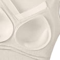 thumbnail image 6 of Siminsem Women's Built-in Bra Tank Top Padded Camisole Wireless Vest Top with Removable Cups Base Layer Sleeveless Cami Bra Alternative for Daily Wear, Beige,L, 6 of 6