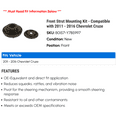 thumbnail image 2 of Front Strut Mounting Kit - Compatible with 2011 - 2016 Chevy Cruze 2012 2013 2014 2015, 2 of 2