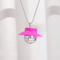 thumbnail image 2 of Accesorio de coche de bola de discoteca rosa, adorno de espejo de discoteca, accesorio de sombrero de vaquero de discoteca, bola de coche, encanto de discoteca, discoteca para coche, accesor, 2 of 5