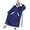 Navy, variant on Fantaslook Oversized Wearable Blanket Hoodie, Long Flannel Sherpa Fleece Blanket Hoodie Sweatshirt for Adults Women Men, Plush Blanket with Hood, Pocket & Sleeves