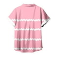 thumbnail image 5 of Fiudx Ropa de Mujer Blusas de Manga Corta Estampadas Informales Regulares para Mujertop, 5 of 5