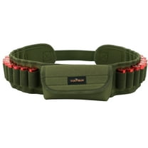 TOURBON Green Nylon Belt with Elastic Loops