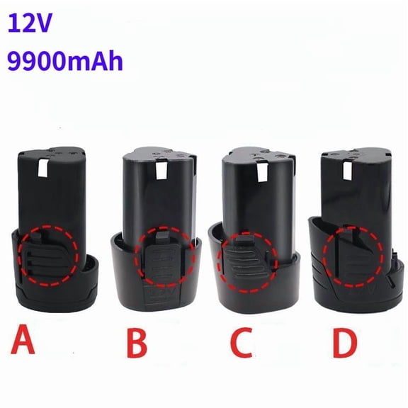 High Capacity 12V 9900mAh Universal Rechargeable Battery for Power Tools Electric Screwdriver Electric Drill Li-ion Battery