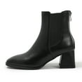 thumbnail image 3 of kkdom Chelsea Boots For Women Rain Boots Waterproof Lightweight Ankle Boots Winter Shoes Black Size 10, 3 of 8