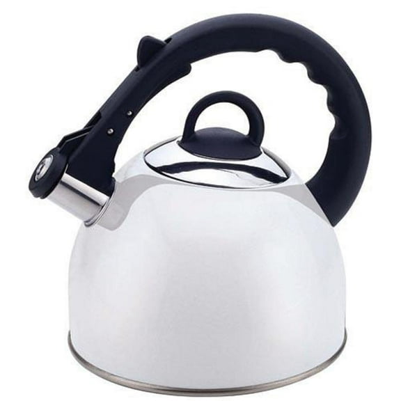 Culinary Edge Stovetop Tea Kettle - Dishwasher Safe - 2.5 Quart, White