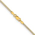 thumbnail image 3 of Avariah Diamonds Solid 14K Yellow Gold 1.7mm Rhodium-plated Spiga Chain - 18"- Made In Italy, 3 of 8