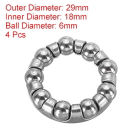 Uxcell Bike Ball Crank Bearing 29mm x 9 Balls, Stainless Steel