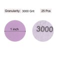 thumbnail image 2 of Unique Bargains 25 Pack 1-Inch Purple Sanding Discs 3000 Grits Hook & Loop Professional Aluminum Oxide Sandpaper Mini Size, 2 of 5