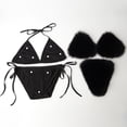 thumbnail image 5 of Beachwear Set for Summer Leisure with Sleek Strapless Solid Design and Versatile Two-Piece Bikini Ensemble, 5 of 5