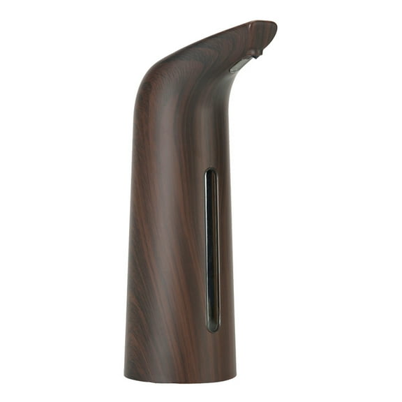 Automatic Soap Dispenser Touchless, Liquid Hand Soap Dispenser with Motion Sensor, Suitable for Kitchen Bathroom Hotel, （dark wood grain）