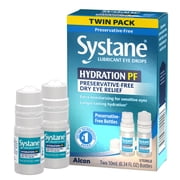Systane Hydration Preservative Free Eye Drops For Dry Eyes, Twin Pack
