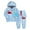 Sky Blue, variant on Jamsmile Toddler Boys Outfit Sets Autumn Dinosaur Print Zipper Hoodies Coats Tops + Jogger Pants 2 Piece Loose Children Boys Kids Clothing Tracksuits Sets