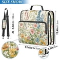 thumbnail image 2 of FORMRS Zipper Binder with Shoulder Strap 2-inch Ring 500 Sheet Capacity File Bag, Colorful Wildflowers, 2 of 5