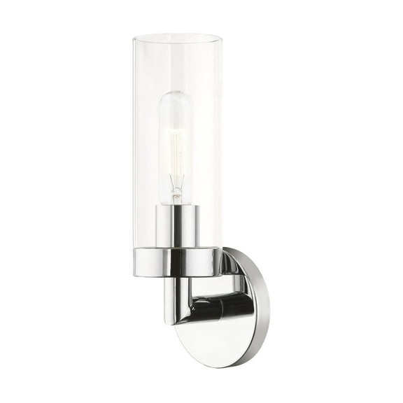 16171-05 Livex Lighting Ludlow - 1 Light ADA Wall Sconce In Nautical Style-11.75 Inches Tall and 4.25 Inches Wide-Polished Chrome Finish