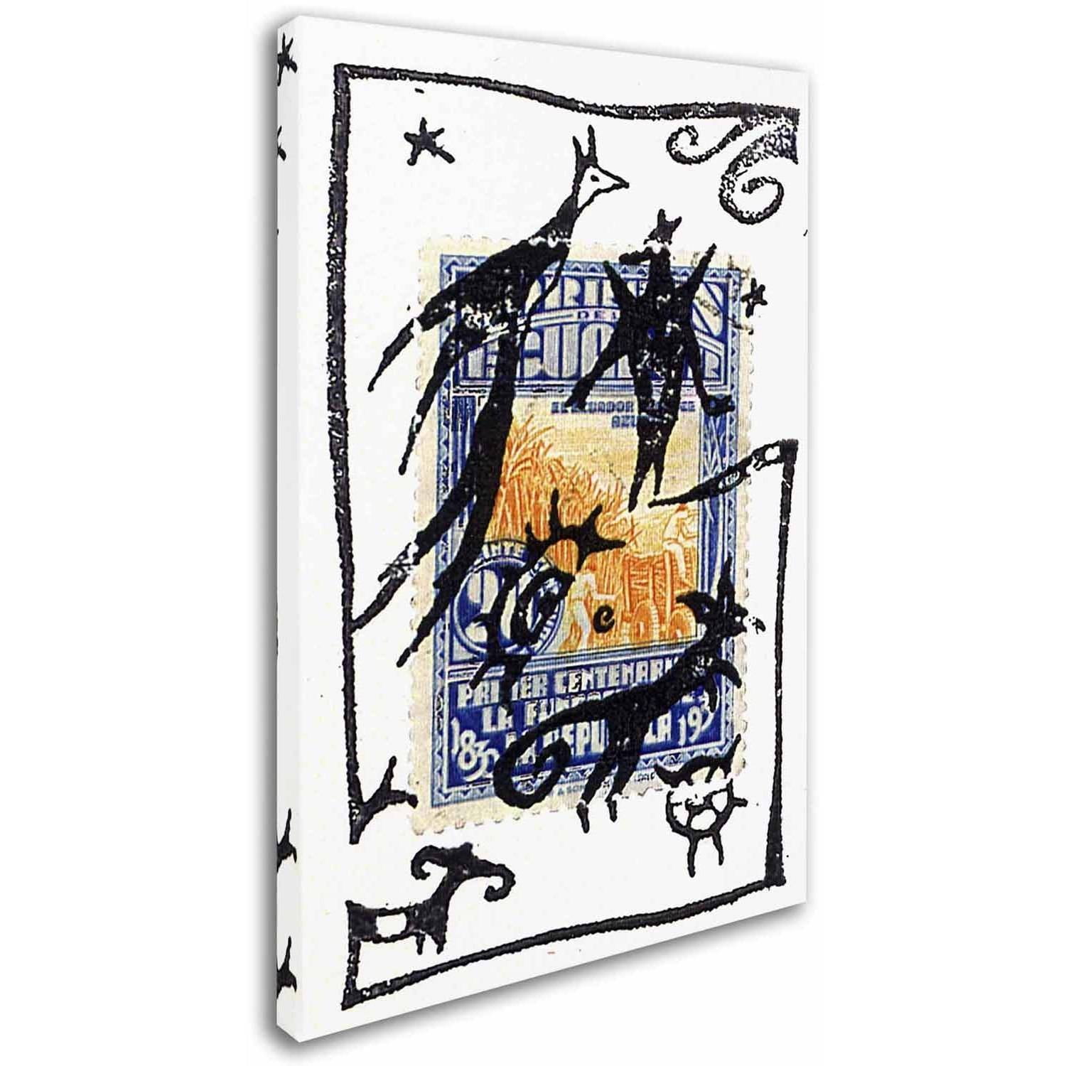 Trademark Fine Art 'Pelicos Stamp' Canvas Art by Nick Bantock