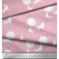thumbnail image 3 of Soimoi Rayon Fabric Bamboo Tree,Moon & Stork Bird Printed Fabric 1 Yard 56 Inch Wide, 3 of 3