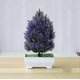 thumbnail image 3 of 2024 Artificial plants in pot - Plastic flowerpot - Decoration for indoors and outdoors - Home balcony or office Lilac, 3 of 4