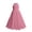 Pink, variant on Bmisegm Girls Dresses Halter Neck Sleeveless Ruched Bodice Wide Waist Long Tiered Tutu Skirt Formal Occasion Girls' Dresses 6-7 Years