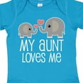 thumbnail image 4 of Inktastic My Aunt Loves Me Niece Nephew Elephant Boys or Girls Baby Bodysuit, 4 of 5