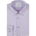 thumbnail image 3 of Calvin Klein Men Slim Fit Non-Iron Herringbone Point Collar Dress Shirt, 3 of 6