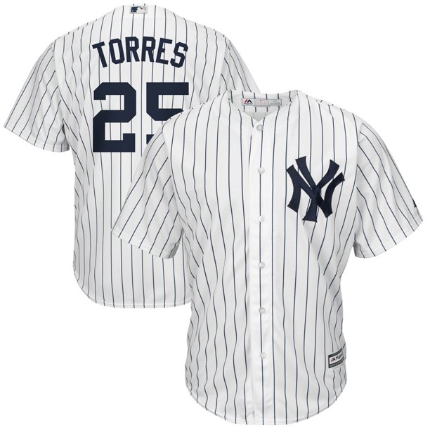 Gleyber Torres New York Yankees Majestic Home Big Tall Cool Base Player Jersey White Navy Walmart Com Walmart Com