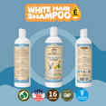 Dog Whitening Shampoo for Dogs with White / Light Colored Hair / Coat / Fur. White Haired Pets