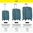 thumbnail image 6 of CHURANTY Softside Expandable Luggage Sets, Softshell Lightweight 3 Piece Set Suitcase with Spinner Wheels TSA Lock,Green, 6 of 9