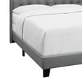 thumbnail image 4 of Home Design Aden King Upholstered Panel Bed Frame with Wingback Headboard, Button Tufted, Gray, Easy Assembly, for Adult Bedroom, 4 of 6