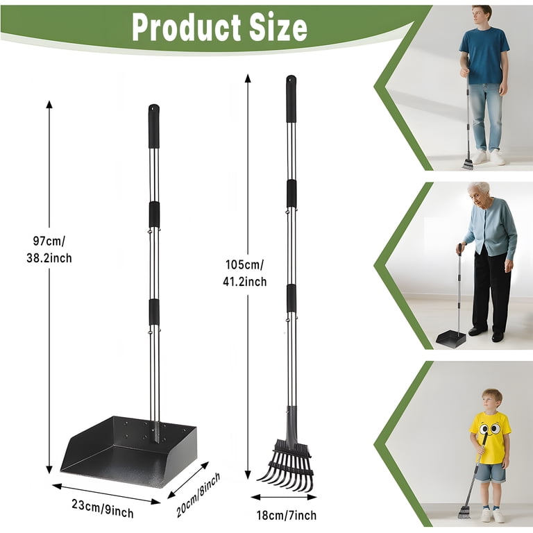 Zalalova Large Pooper Scooper for Dogs with Extended Handle photo 3