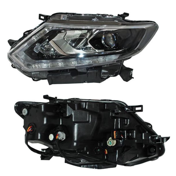 Faro Principal X-Trail 2015 A 2017 Nissan LADO CONDUCTOR C/leds C/lupa C/motor TYC .